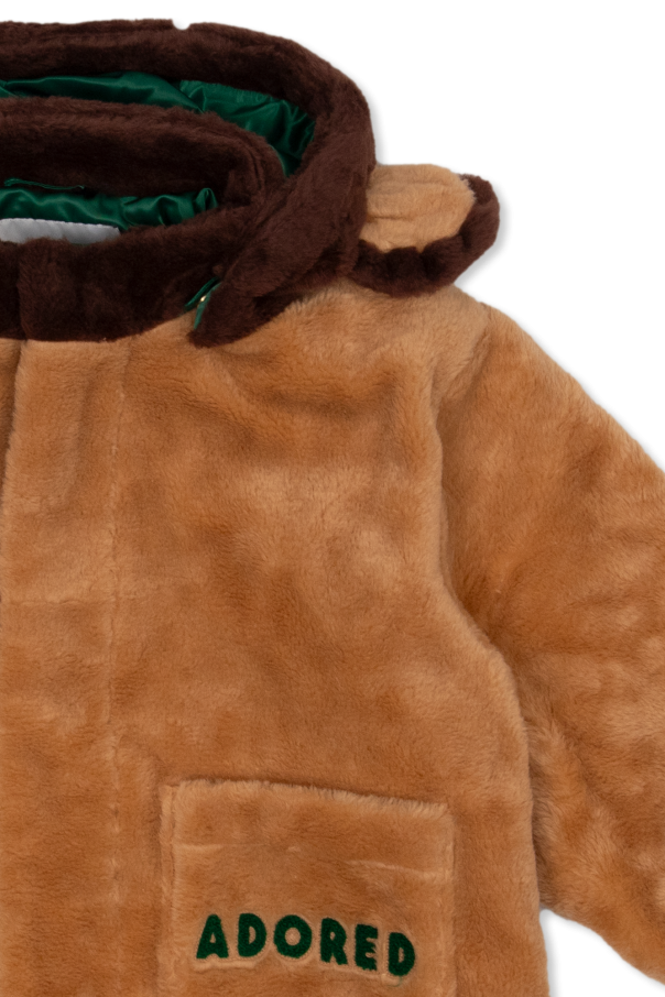 Mini Rodini Fleece hooded jacket