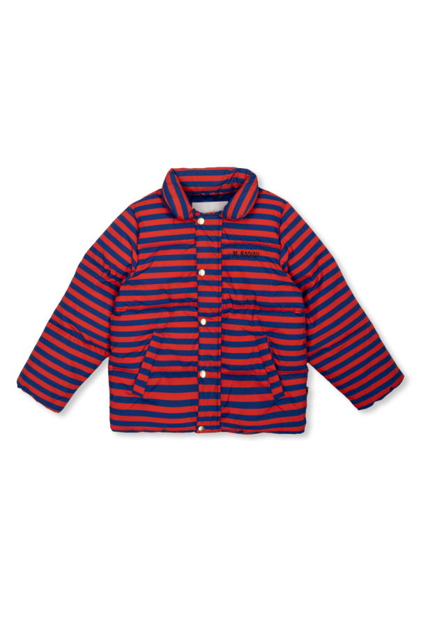 Mini Rodini Insulated all-over jacket with stripe pattern