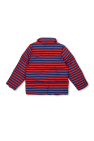 Mini Rodini RED Insulated jacket with stripe pattern