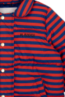 Mini Rodini RED Insulated jacket with stripe pattern