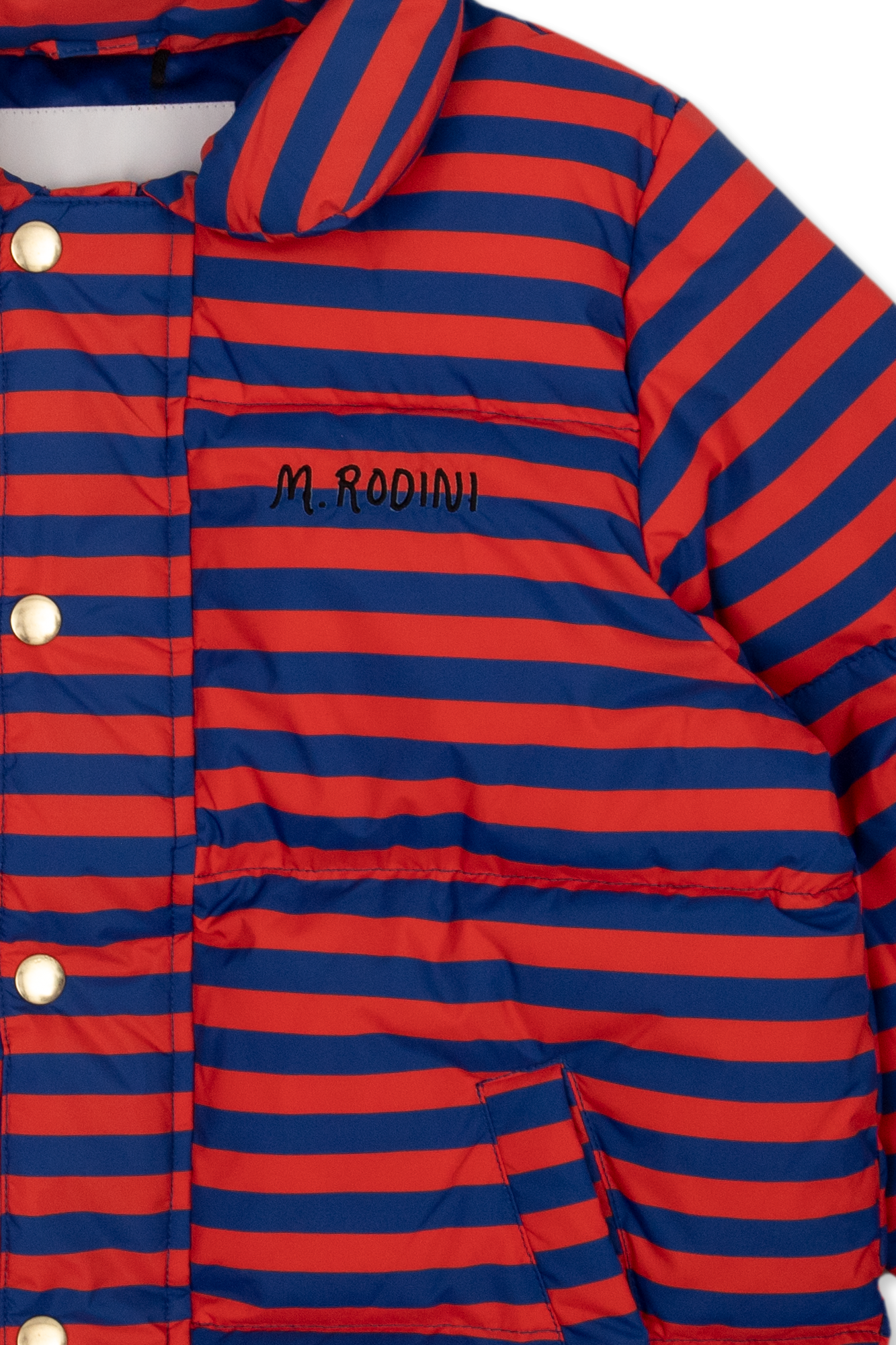 Mini Rodini Insulated jacket with stripe pattern