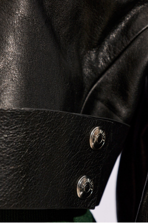Jacquemus ‘Obra’ cropped leather jacket