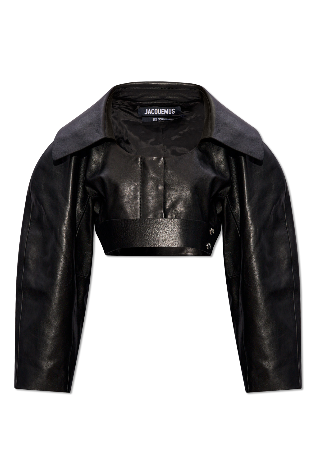 Jacquemus ‘Obra’ cropped leather jacket