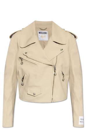 Skórzana kurtka z kolekcji ‘40th anniversary’ od Moschino