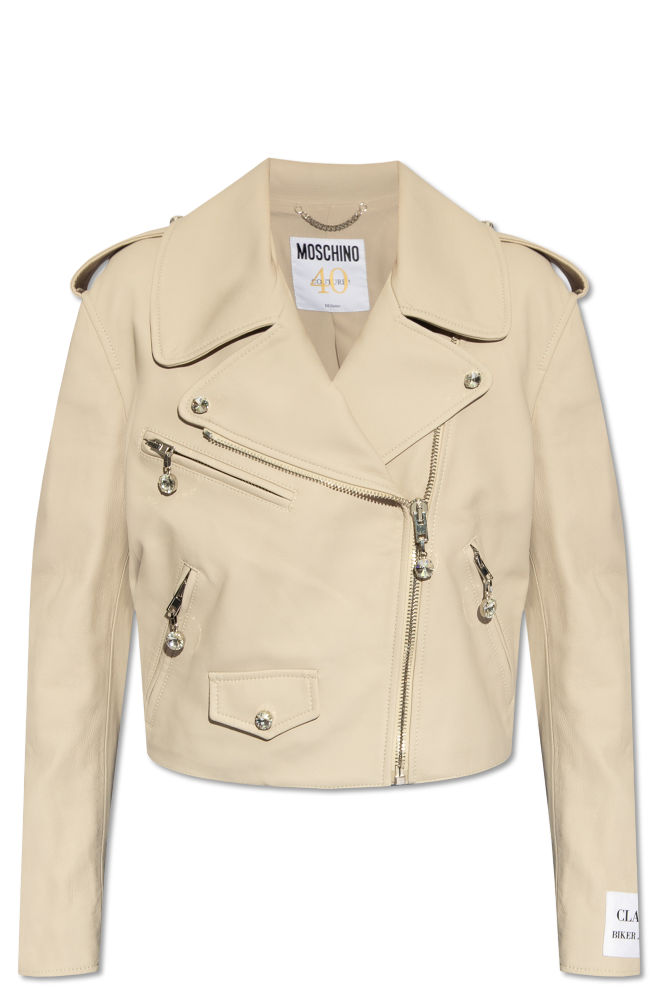 Moschino '40th Anniversary' leather jacket, Women's Clothing