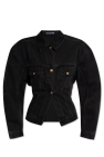 Jacquemus BLACK Denim jacket with logo