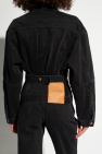 Jacquemus BLACK Denim jacket with logo