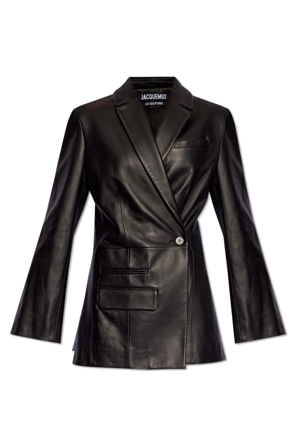 Jacquemus Leather blazer 'Tibau'