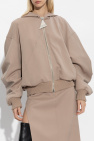 The Attico beige Wool bomber jacket