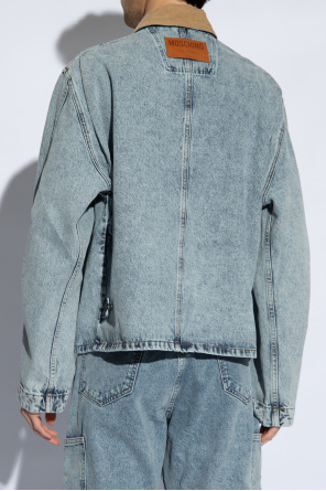 Moschino Denim embroidered Moncler with vintage effect