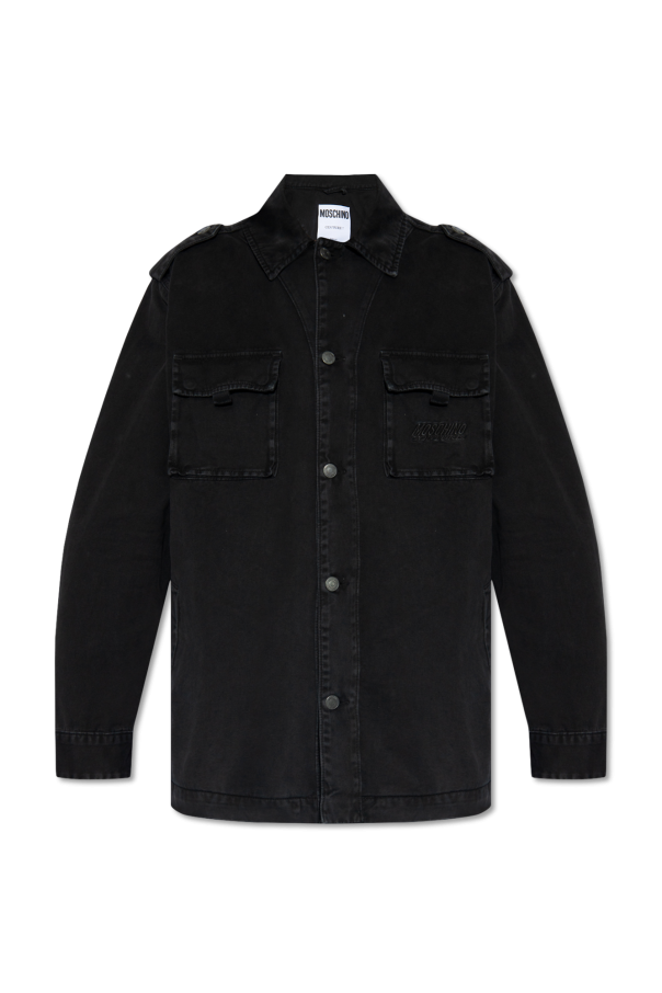 Denim jacket with logo od Moschino
