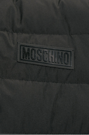 Moschino Pikowana kurtka z kapturem