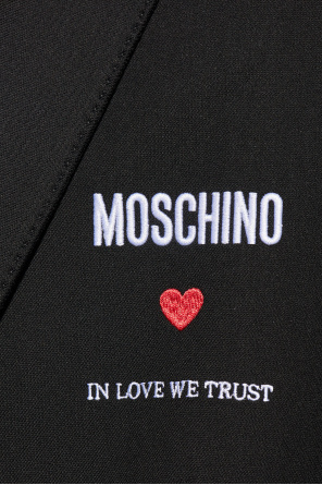 Moschino Logo-embroidered blazer