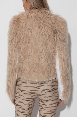 Dries Van Noten Jacket Vangel finished with faux fur