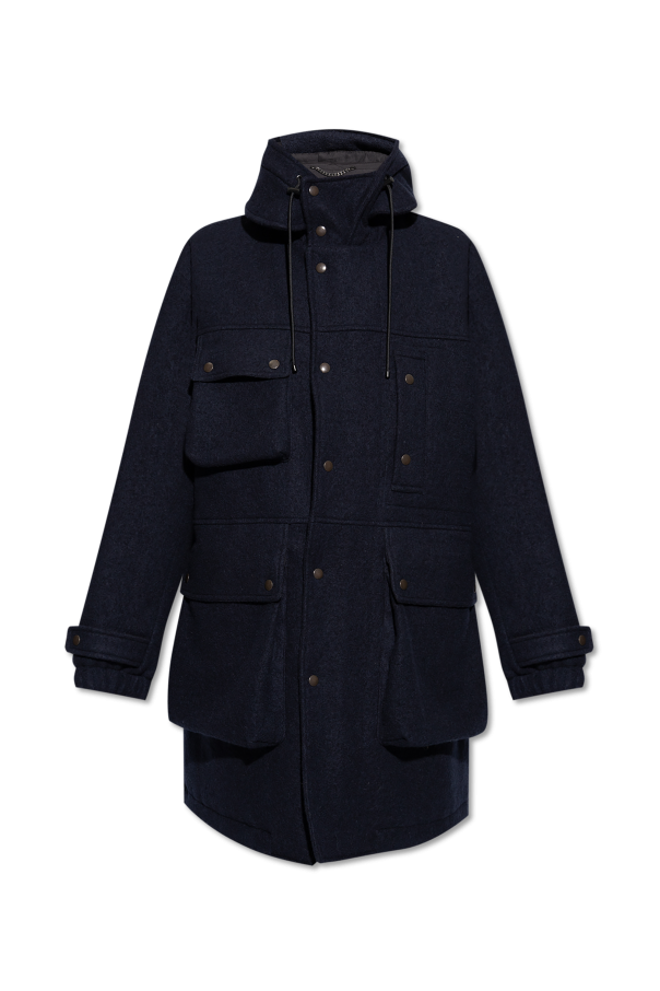 Charlie Holiday Bayside Sweatshirt Wool Coat