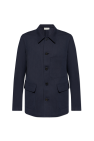 Dries Van Noten NAVY BLUE Coat with collar