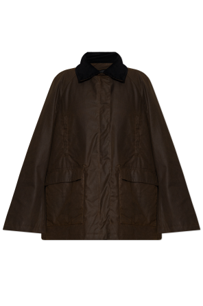 Gefütterte Jacke mit Cordkragen