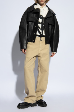 Leather jacket 'pilota' od Jacquemus