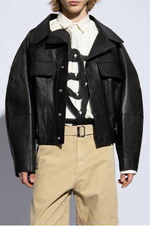 Jacquemus 'Pilota' leather Bear jacket 