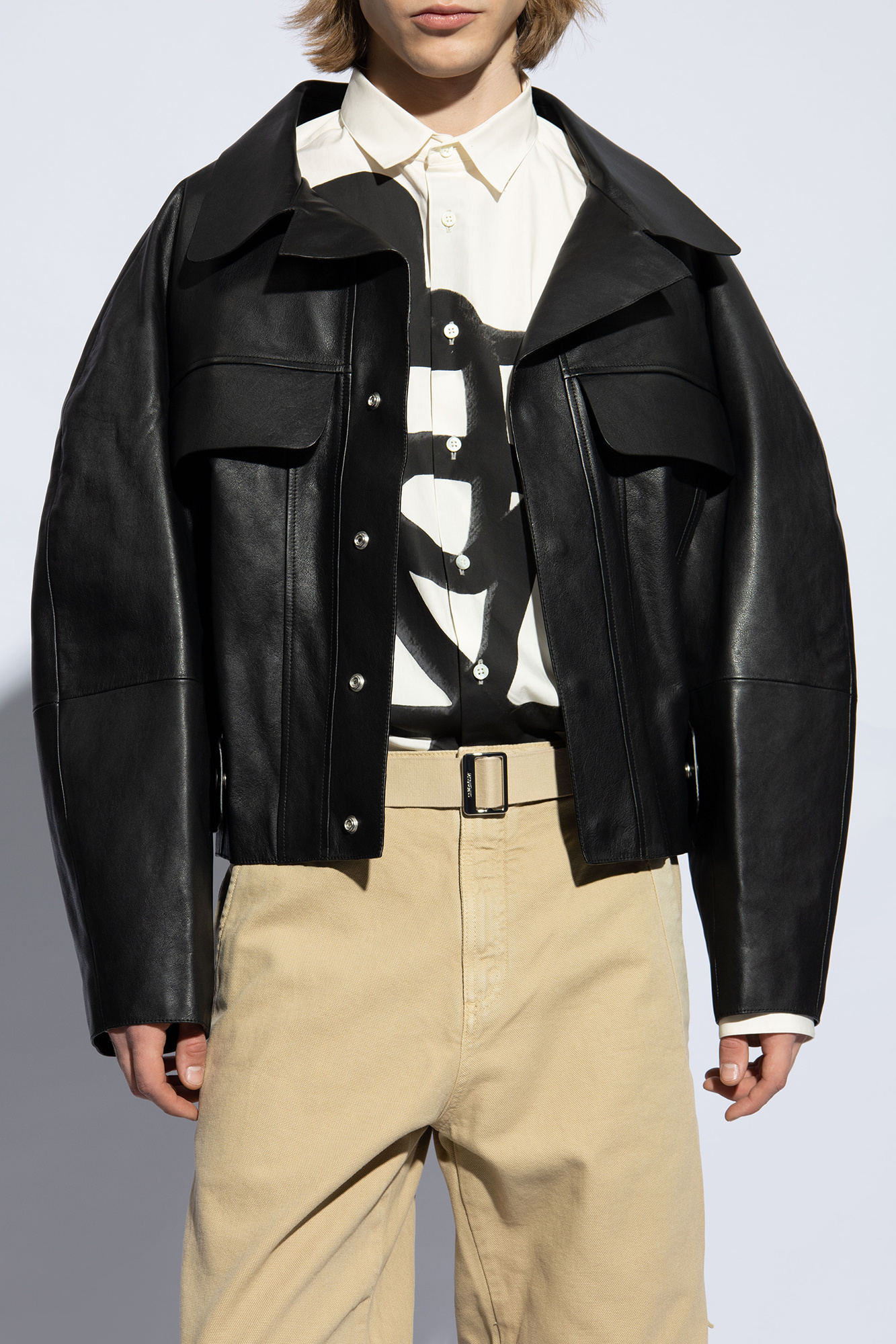 Jacquemus Leather jacket 'Pilota'