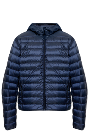 Down jacket with hood