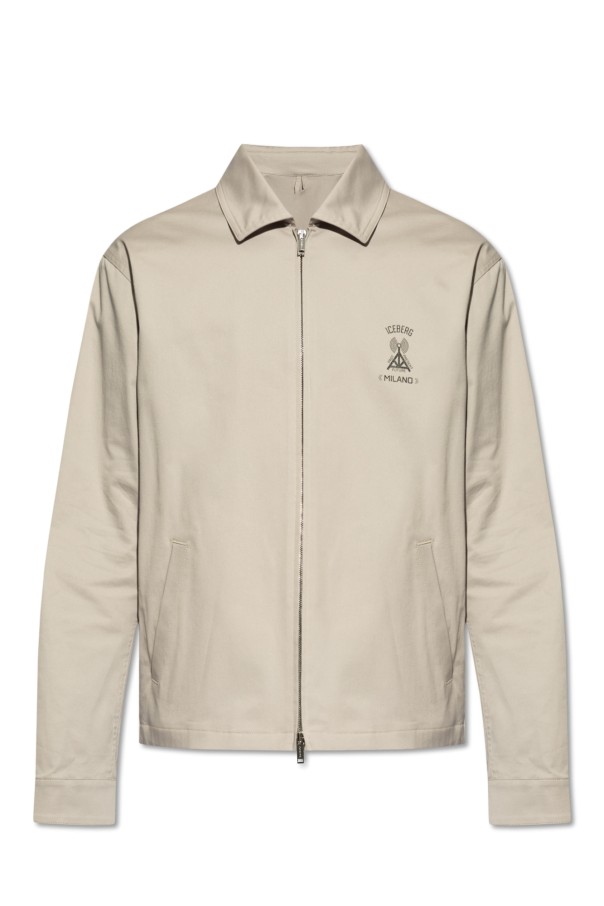 Iceberg Cotton Game jacket with logo