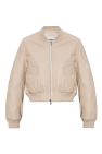 Yves Salomon Leather bomber jacket