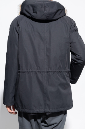 Yves minimalista salomon Jacket with fur collar