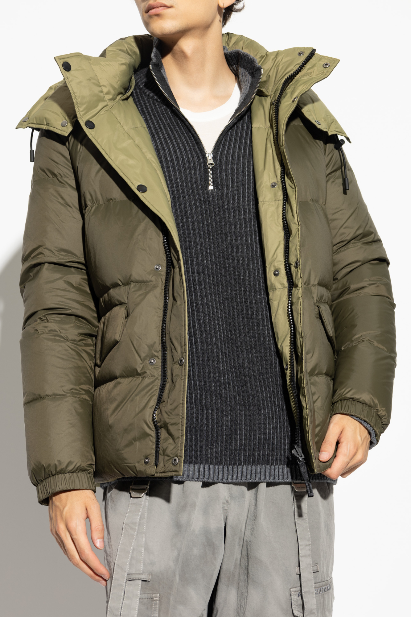 Yves Salomon Reversible jacket with detachable hood