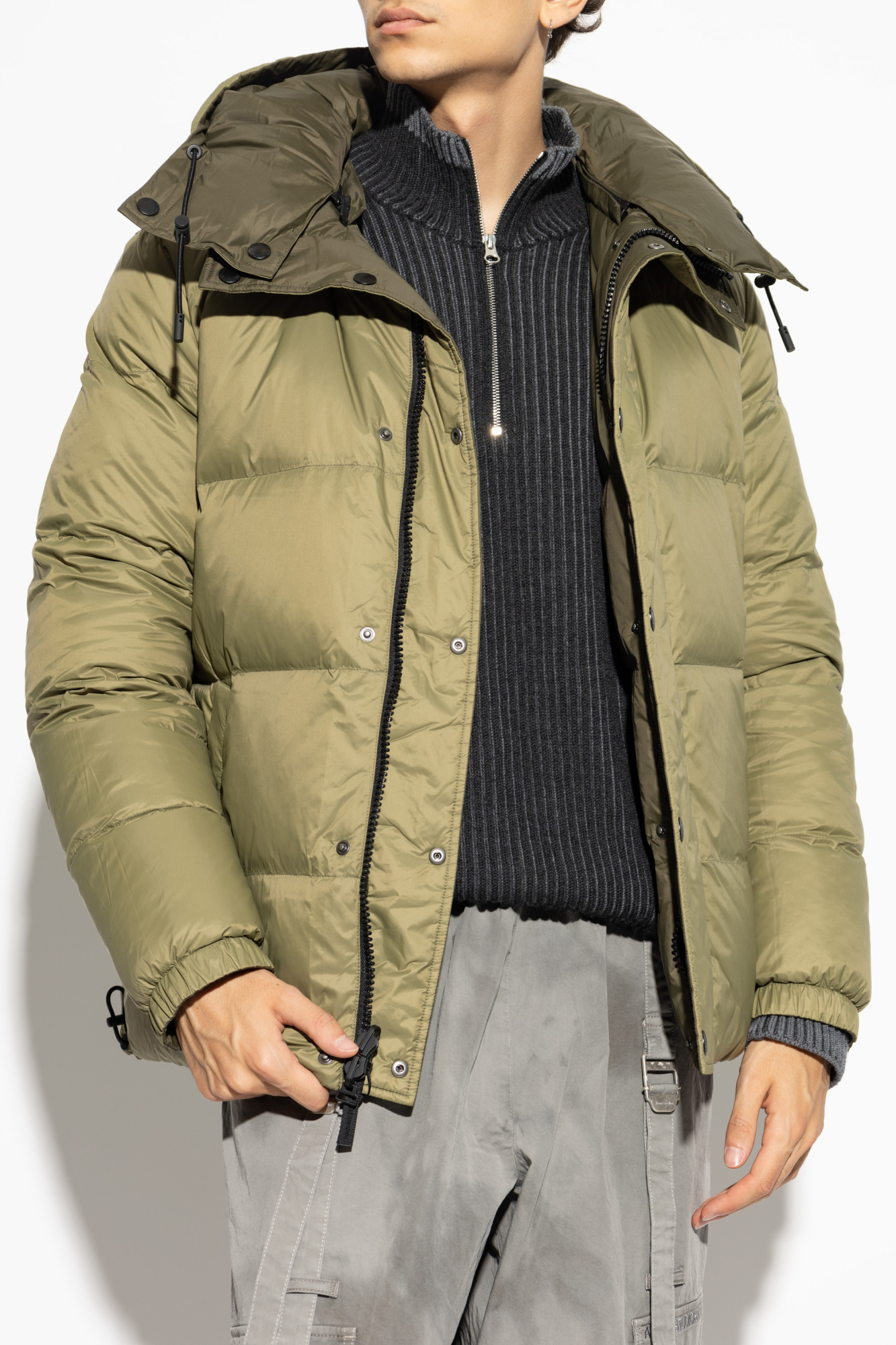 Yves Salomon Reversible jacket with detachable hood