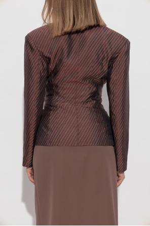 Dries Van Noten Chaqueta con estampado de rayas