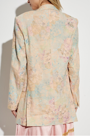 Dries Van Noten Marynarka z motywem kwiatowym