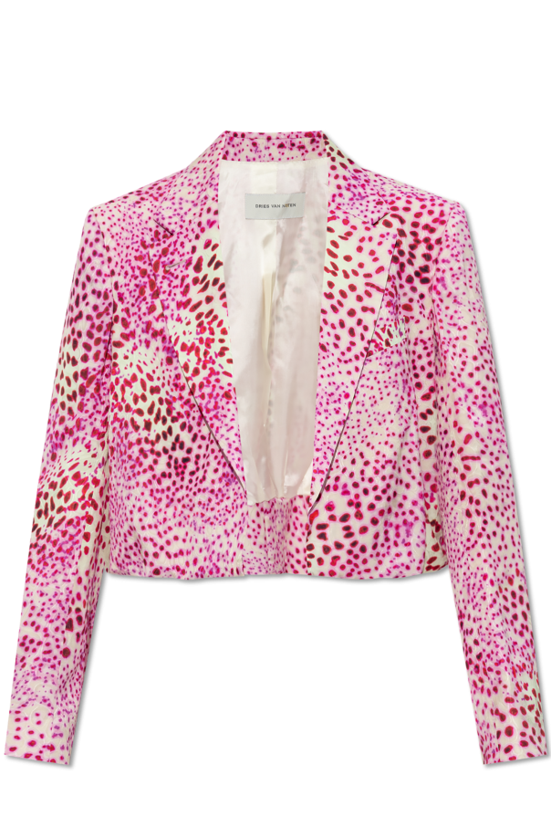 Dries Van Noten Chaqueta con acabado decorativo