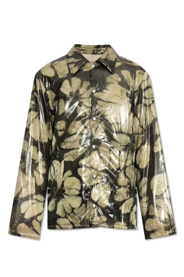 Dries Van Noten Jacke Vorrie mit glänzendem Finish