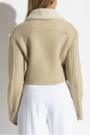 Jacquemus Doppelreihiger Shearling-Mantel