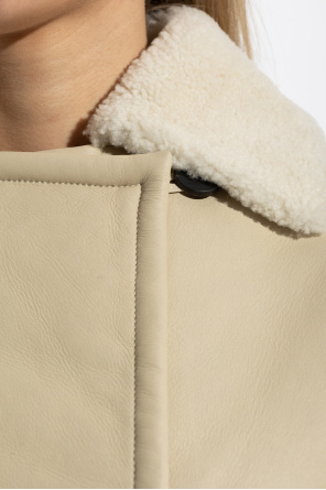 Jacquemus Doppelreihiger Shearling-Mantel