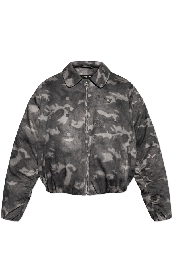 Down jacket with camo motif od MISBHV