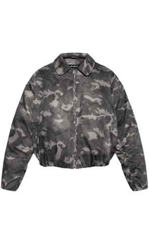 Chaqueta acolchada con estampado de camuflaje