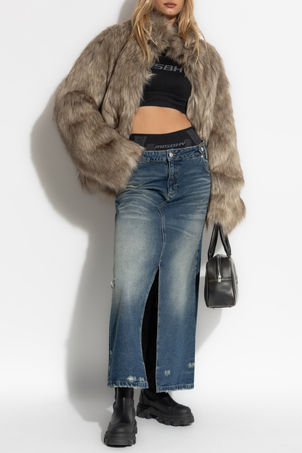 MISBHV Short faux fur coat
