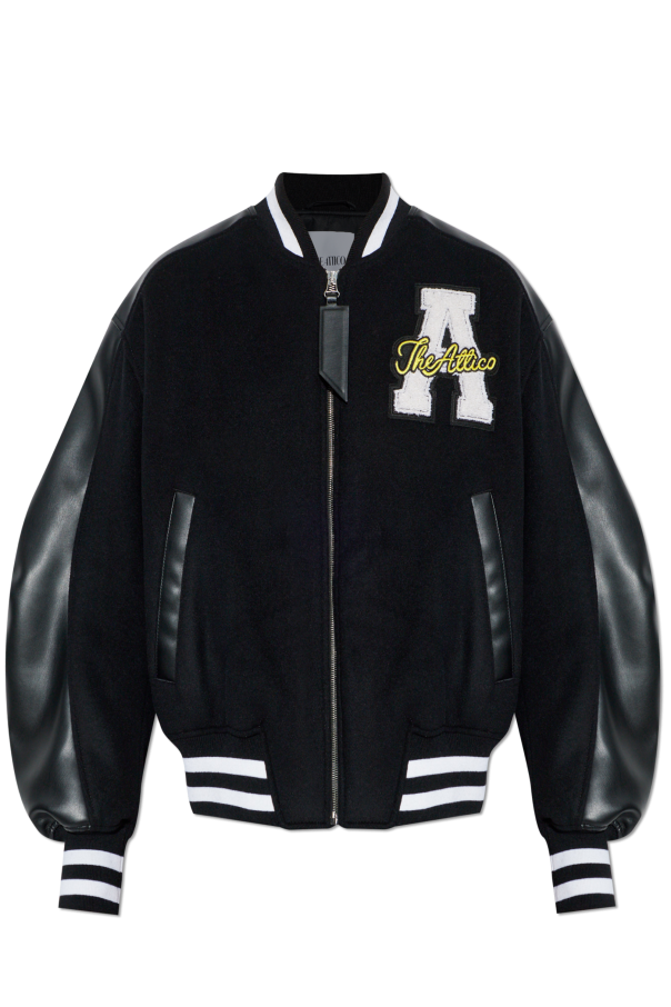 Bomber jacket with logo patch od The Attico