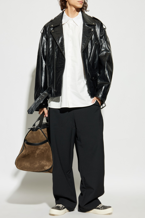 Dries Van Noten Chaqueta de cuero "Lodz"