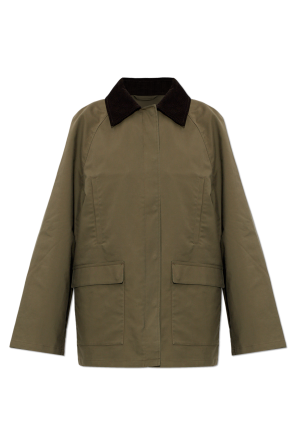 Jacket with a Corduroy Collar