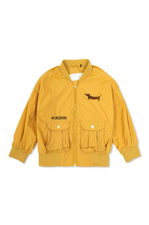 Jacket with embroidered logo