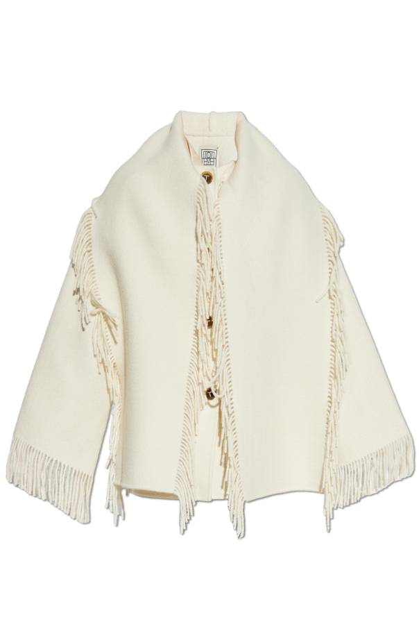 Wool jacket with scarf od TOTEME