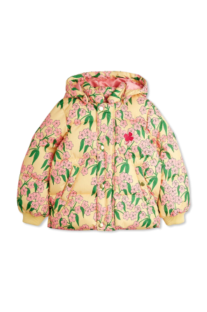 Insulated jacket with floral motif