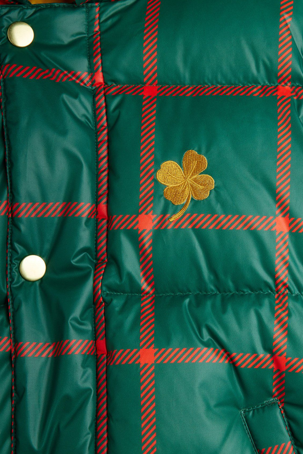 Mini Rodini Chaqueta acolchada con estampado de cuadros