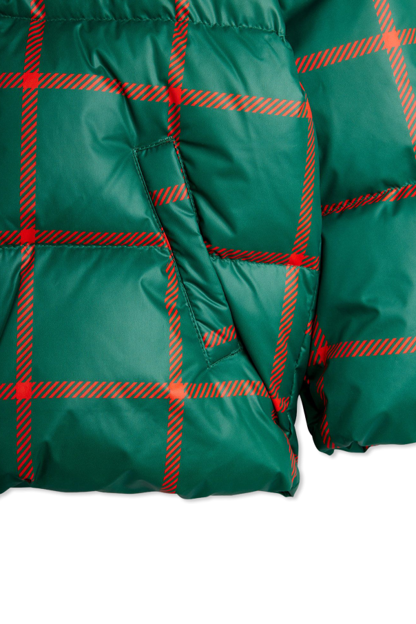 Mini Rodini Chaqueta acolchada con estampado de cuadros