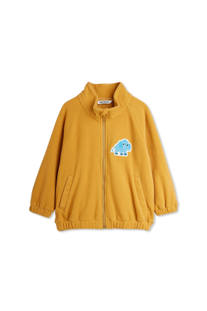 Fleece with a patch