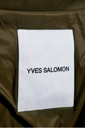 Yves Salomon Skórzana kurtka z puchowym wypełnieniem