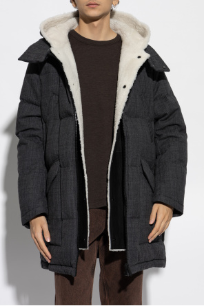 Yves Salomon Down jacket with fur lining